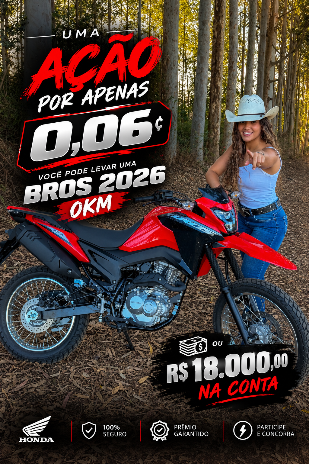 HONDA BROS 160 2026 OU R$18 MIL NO PIX